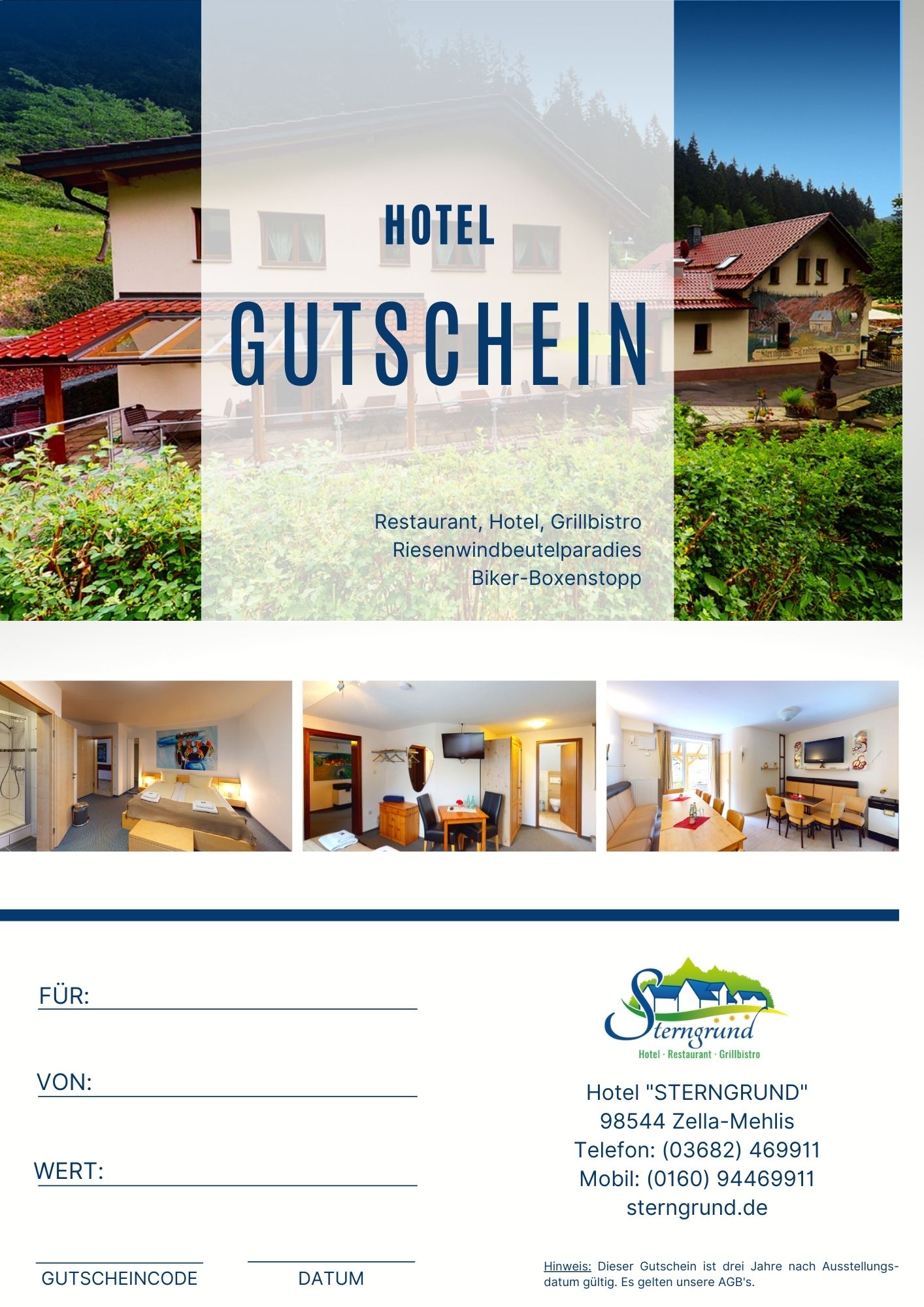 Gutschein-Hotel-Sterngrund 100 Euro